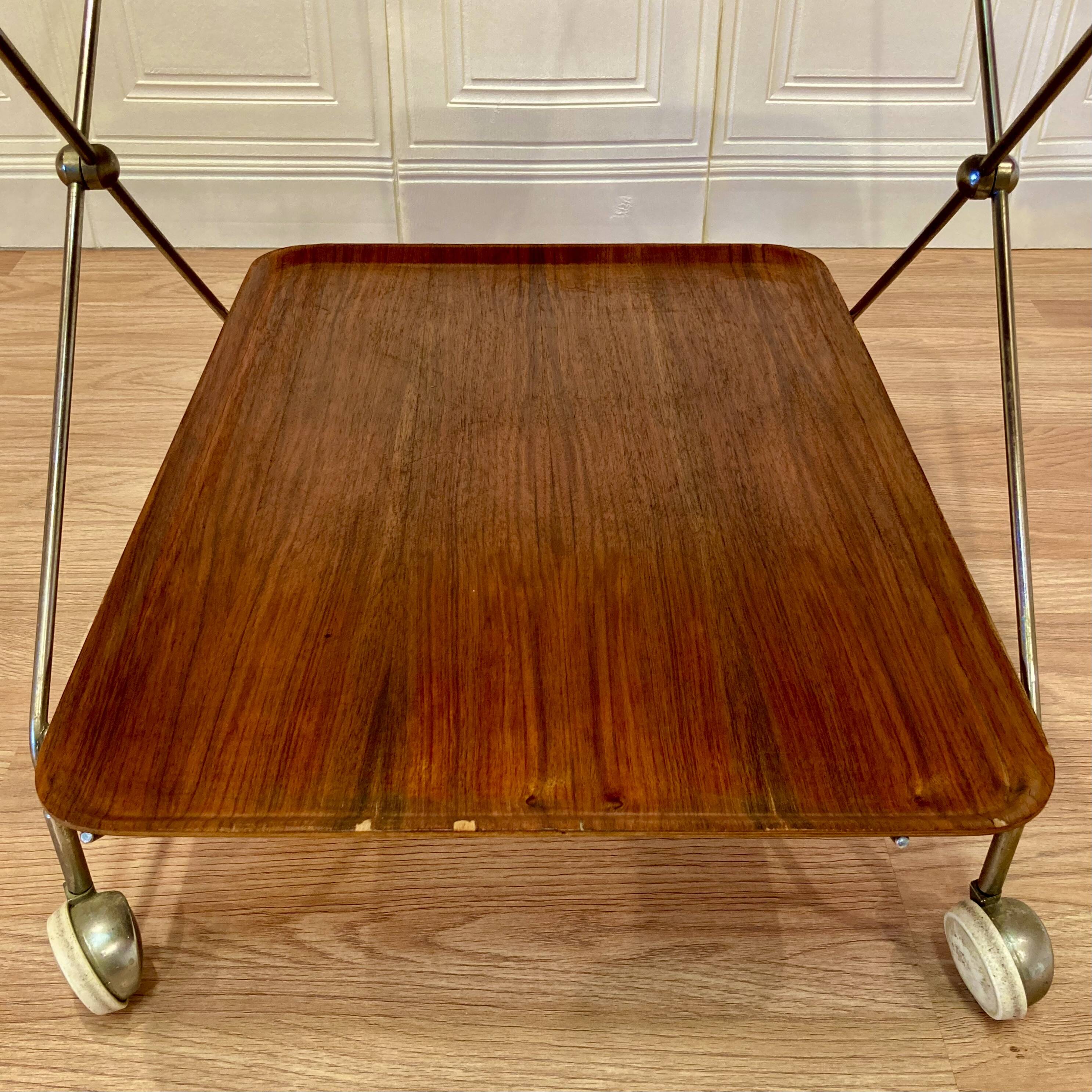 Modular serving cart "Scandinavian design Paul Nagel" 1950.