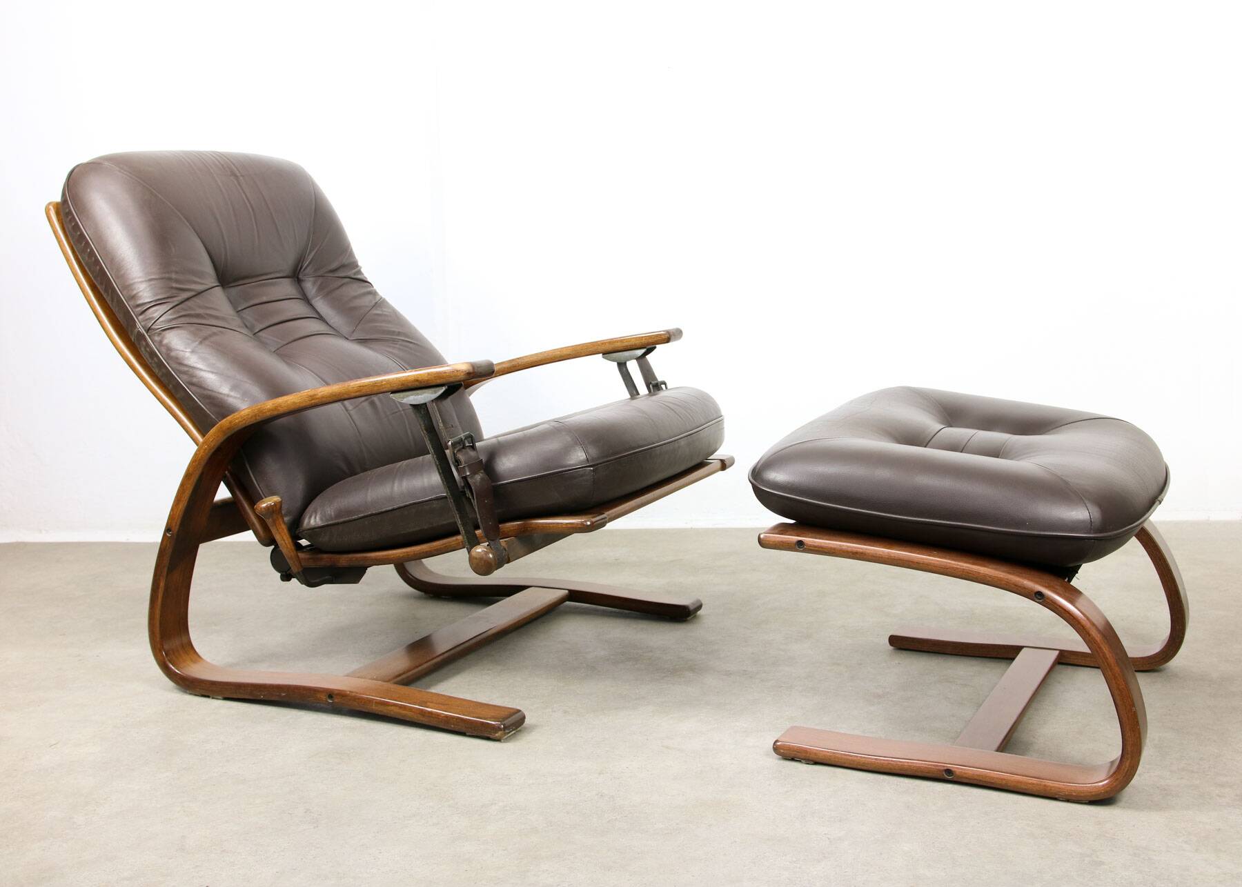 The Panter Leather Lounge Set by Arnt Lande for Westnofa, 70s