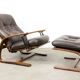 The Panter Leather Lounge Set by Arnt Lande for Westnofa, 70s