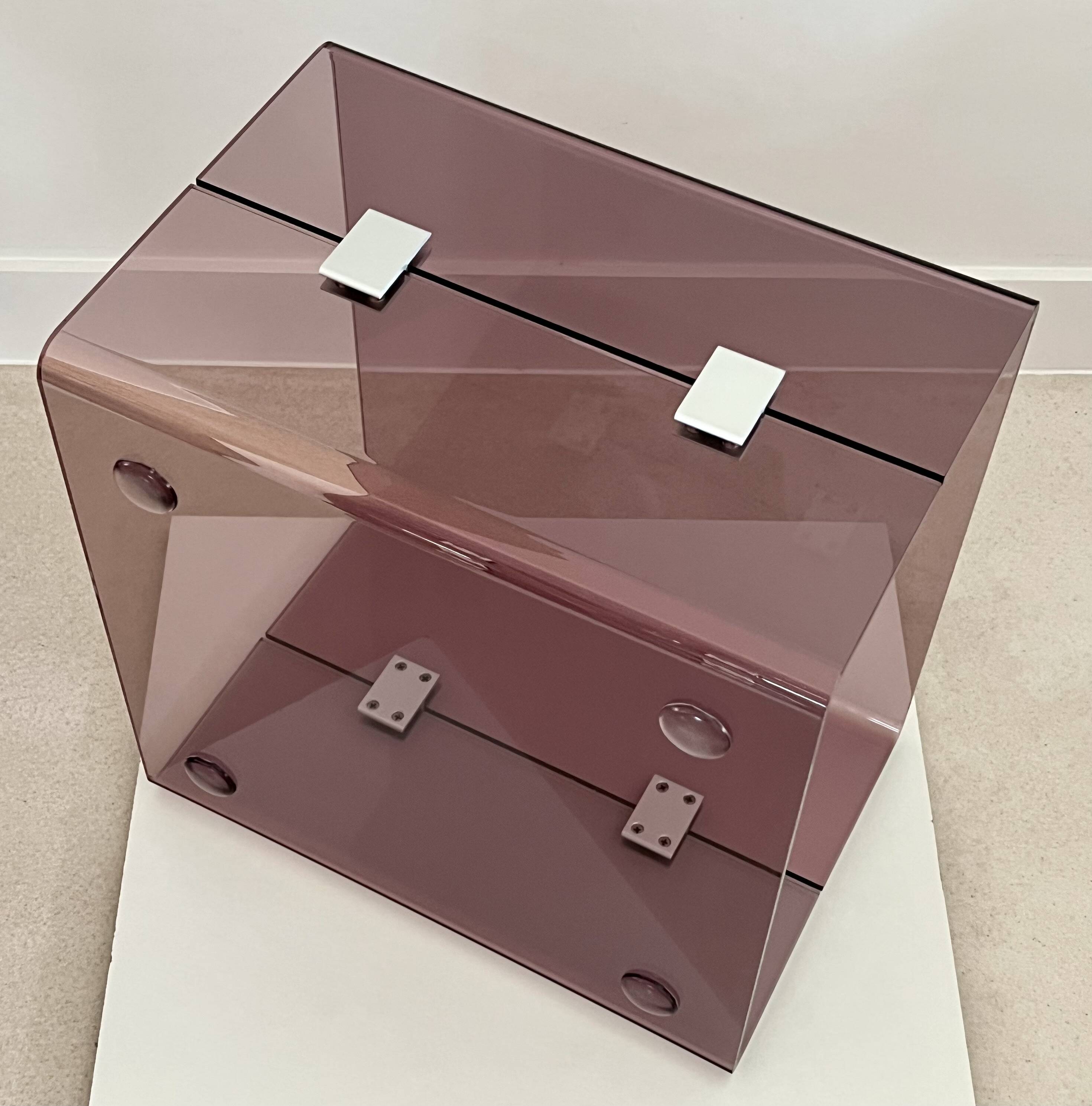Altuglas coffee table, France, 1970s