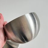 Vintage bowling ball chrome ice bucket - 70s