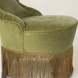 Vintage green bedroom chair