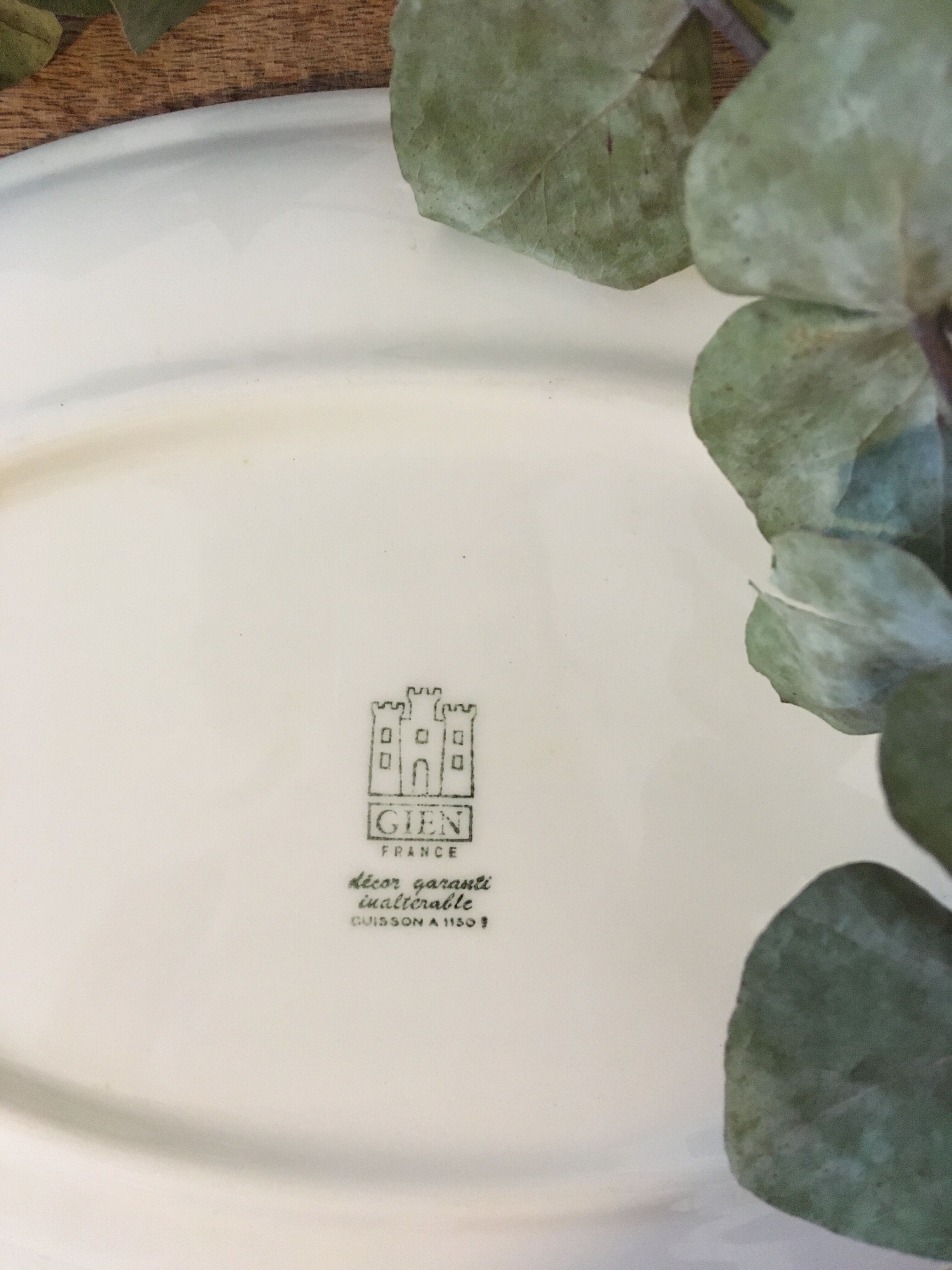 Gien earthenware dish