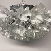Large Venetian Murano Glass Ceiling Light Flushmount