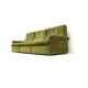 Vintage green velvet canapé made in the 1970s.