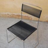 Black vintage scoubidou chair