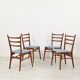 Ensemble de 4 chaises scandinaves, années 1960