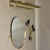 Set of 3 pieces 1960, mirror, wall lights gallery