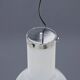 Glass and chrome metal ceiling light, 1970s