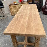Large oak farm table