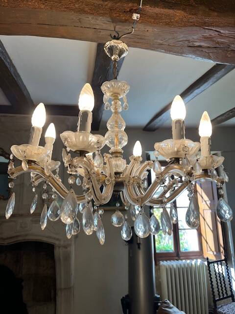8-light Venetian chandelier