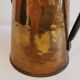 Watering can from the 1950s, made of hammered copper and brass