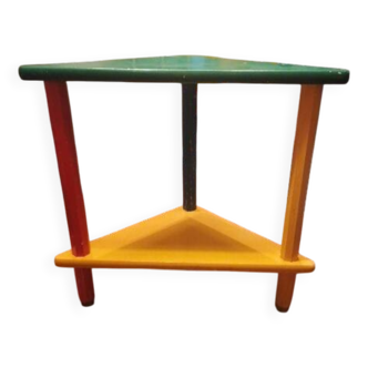 Small corner shelf stone style sala design
