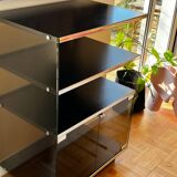 Étagère sur pied, meuble HI-FI en plexiglas