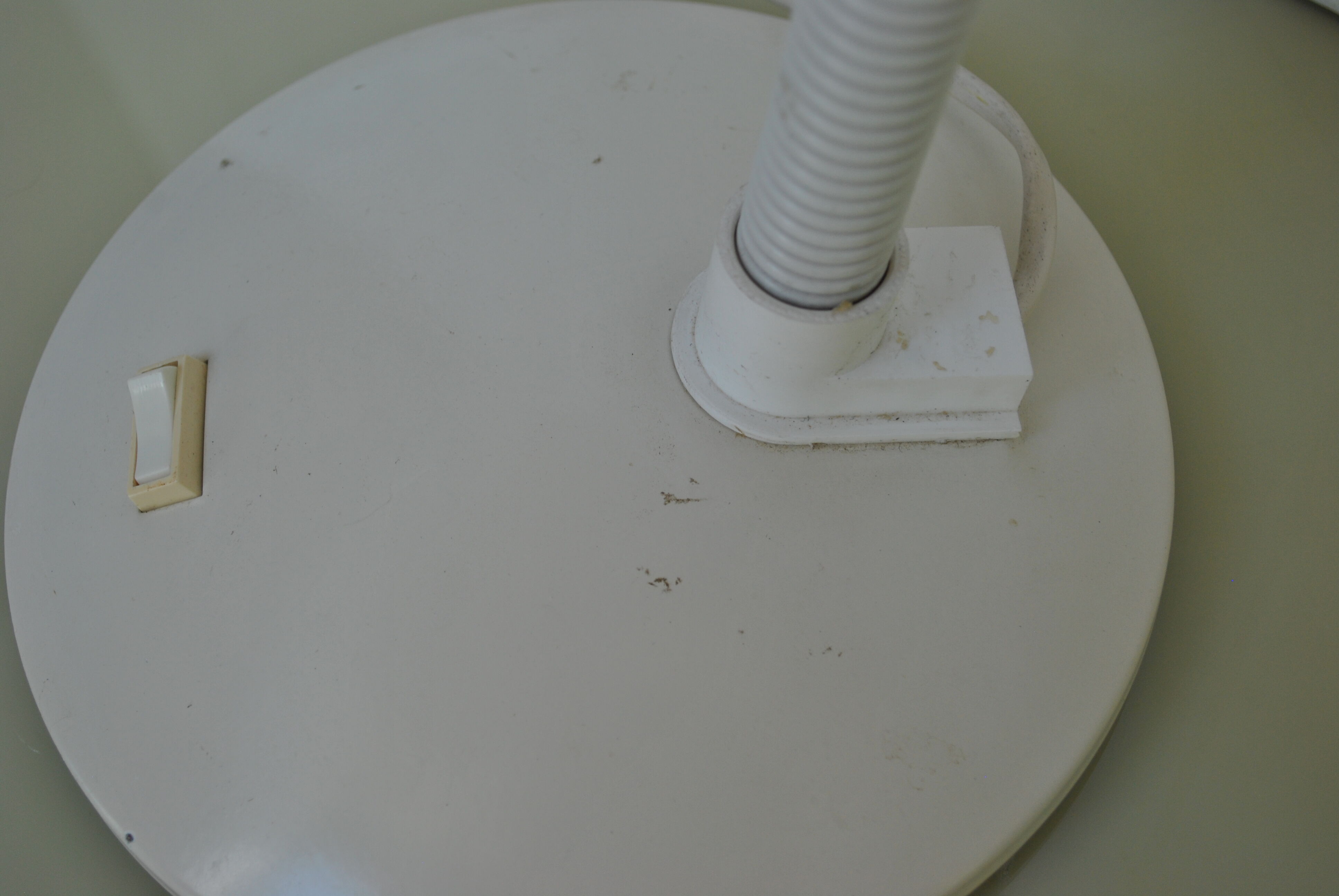 Vintage white Aluminor lamp