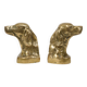 Vintage Pair of Brass Bookends for Irish Setter Dogs