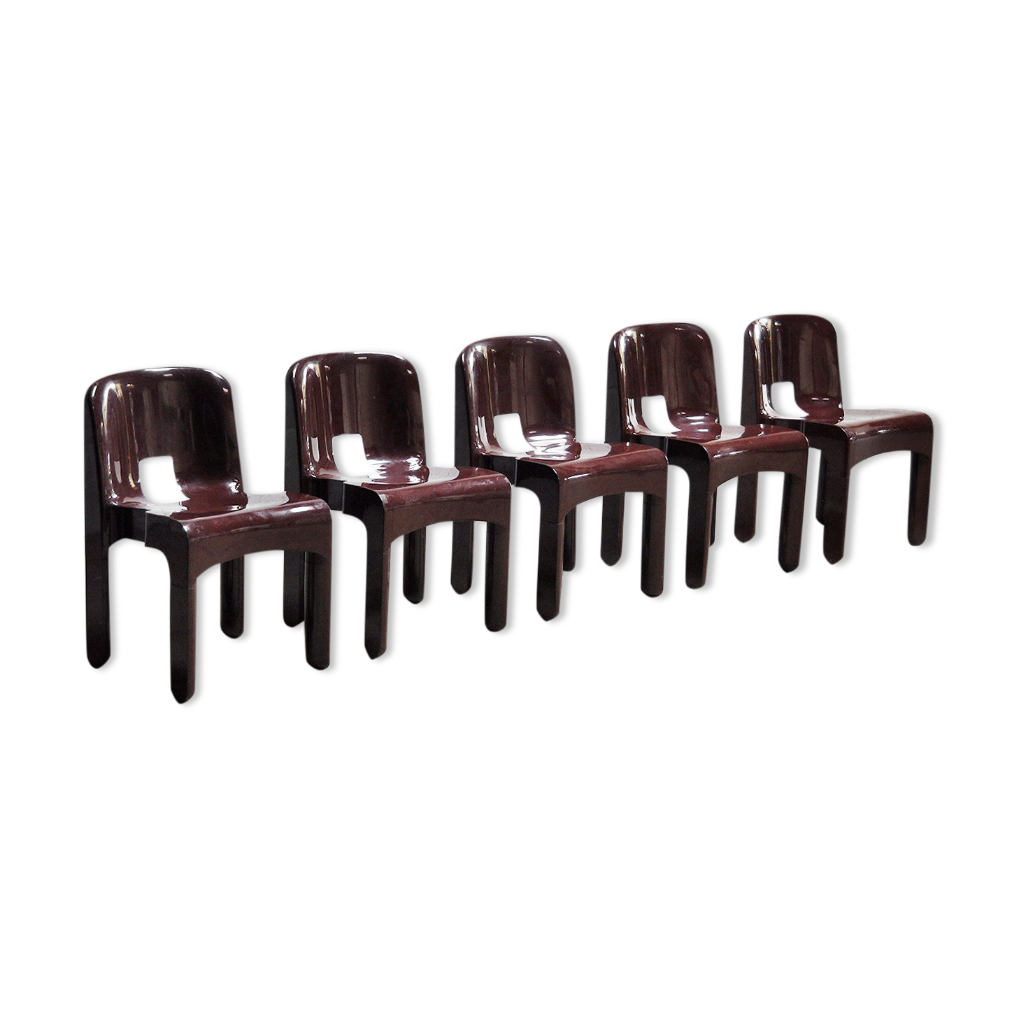 'Universale' Chairs model 4869 by Joe Colombo for Kartell, Set of 5, 1970s