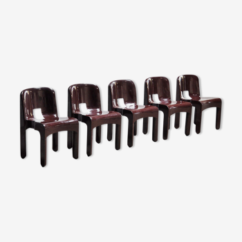 'Universale' Chairs model 4869 by Joe Colombo for Kartell, Set of 5, 1970s