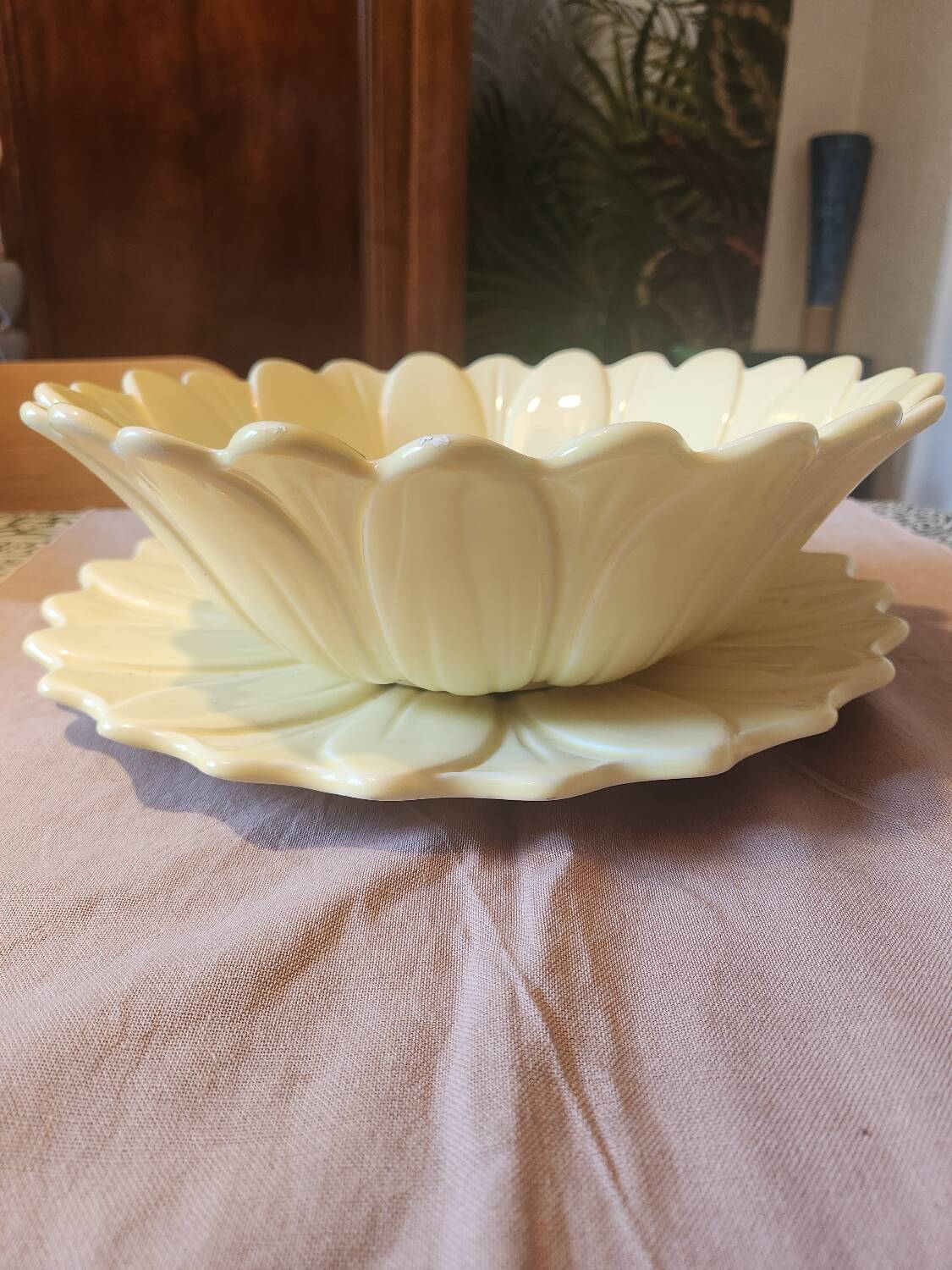 Ensemble saladier et plat