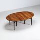 Arne Vodder oval dining table model 212 in rosewood Sibast Denmark 1960