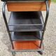 1960s roller service in mahogany and formica fournier paris