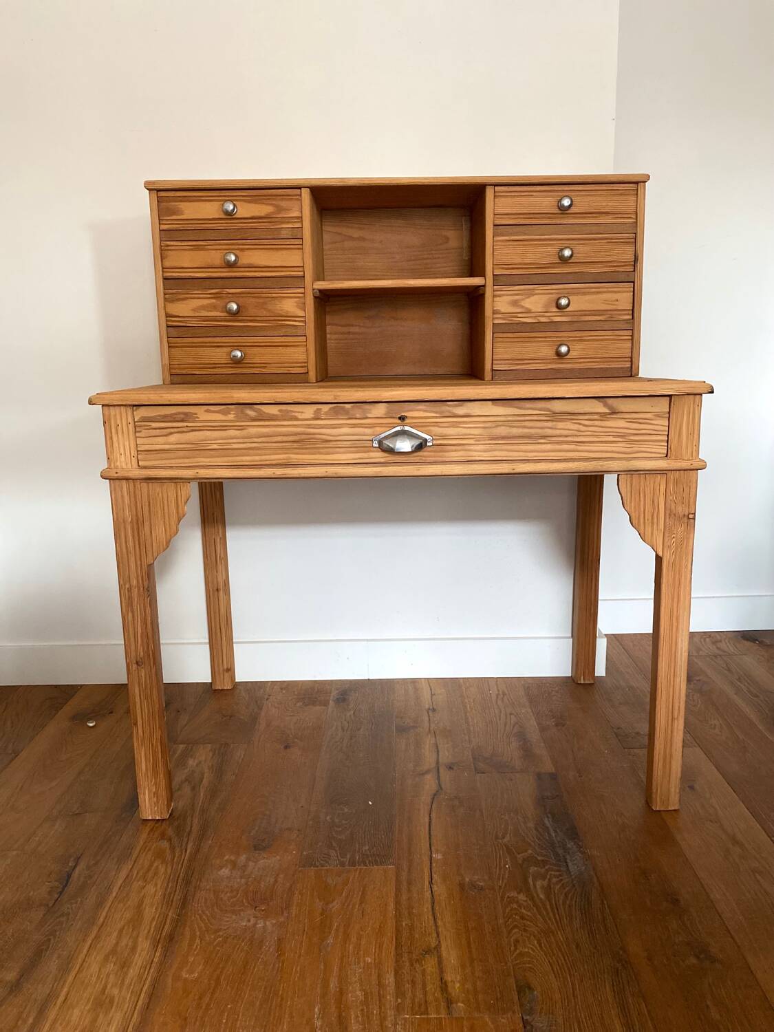Magnificent Art Deco style secretary desk in old wood
