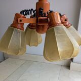 Rare 4 light cocoon pendant