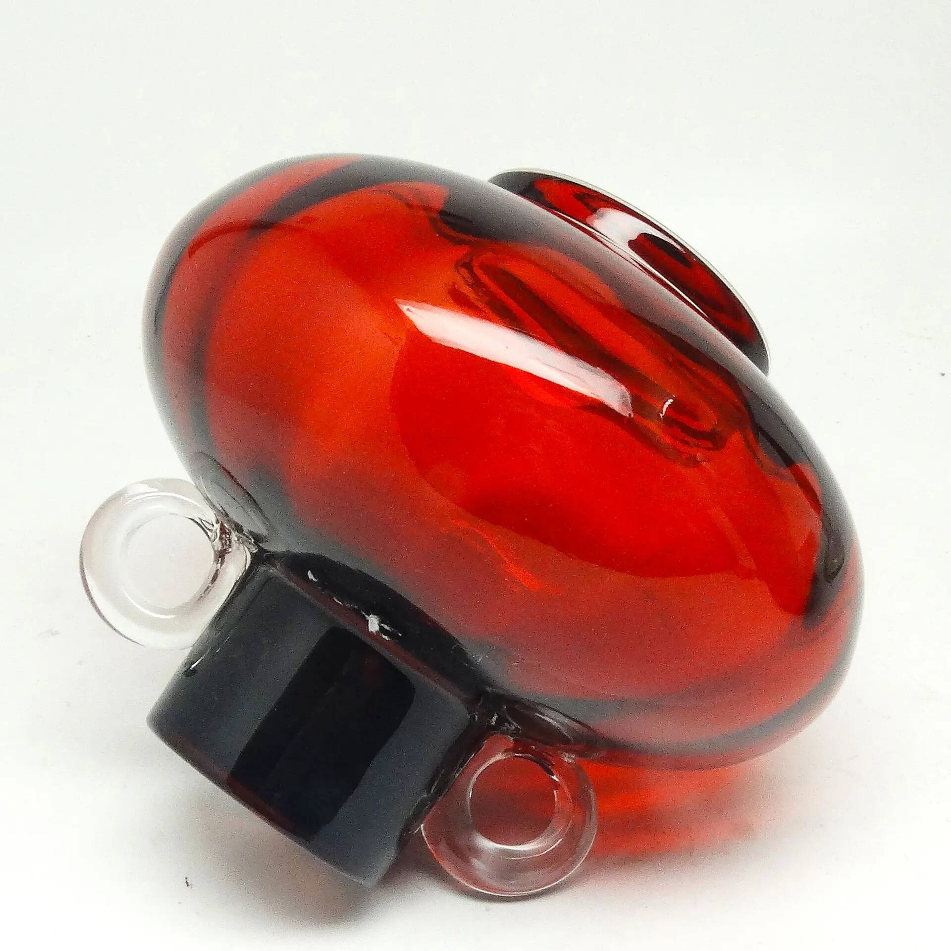 Mid-century modern vase, glass, Poland, 1970s