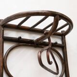 Set of two vintage coat racks in bamboo and rattan