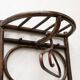 Set of two vintage coat racks in bamboo and rattan