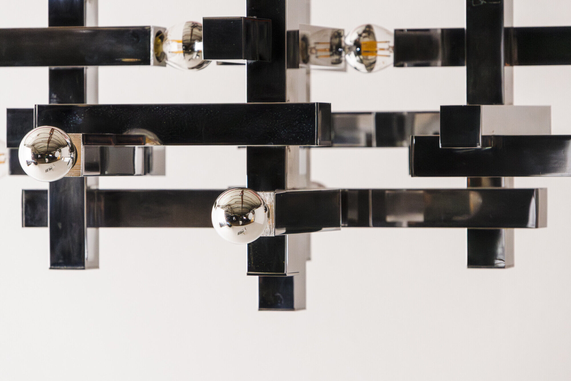 Metric chandelier by Gaetano Sciolari, Italy, 1970s