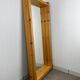 Brutalist XL mirror, solid pine, chalet style.