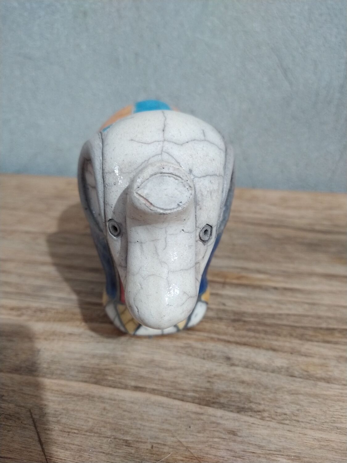 Vintage handcrafted elephant statuette