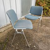 Pair of chairs by G. Piretti for Castelli