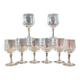8 crystal stem glasses from Arques