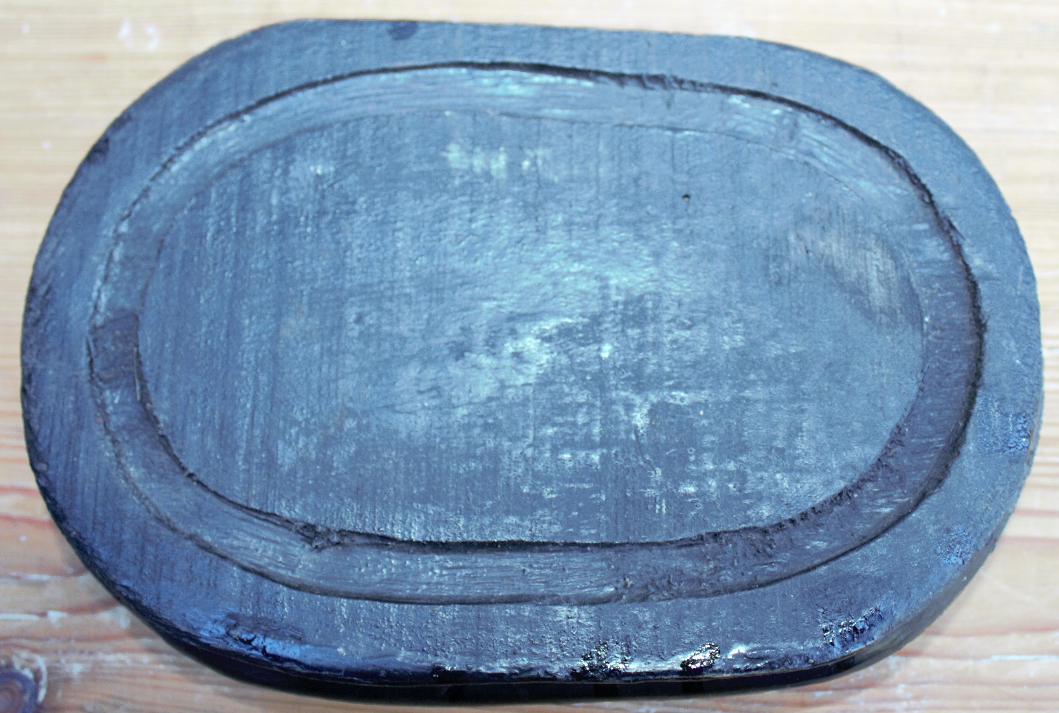 Antique wedding globe in oval glass 27 cm high