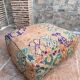 Handmade Berber Kilim pouf, floor cushion