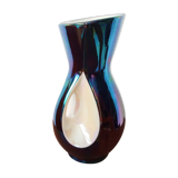 Verceram vase in two-tone ceramic