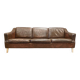 3-seater leather sofa Scandinavian design 1950