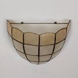 Pair of mother-of-pearl wall lights
