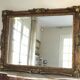 Rectangular baroque wall mirror