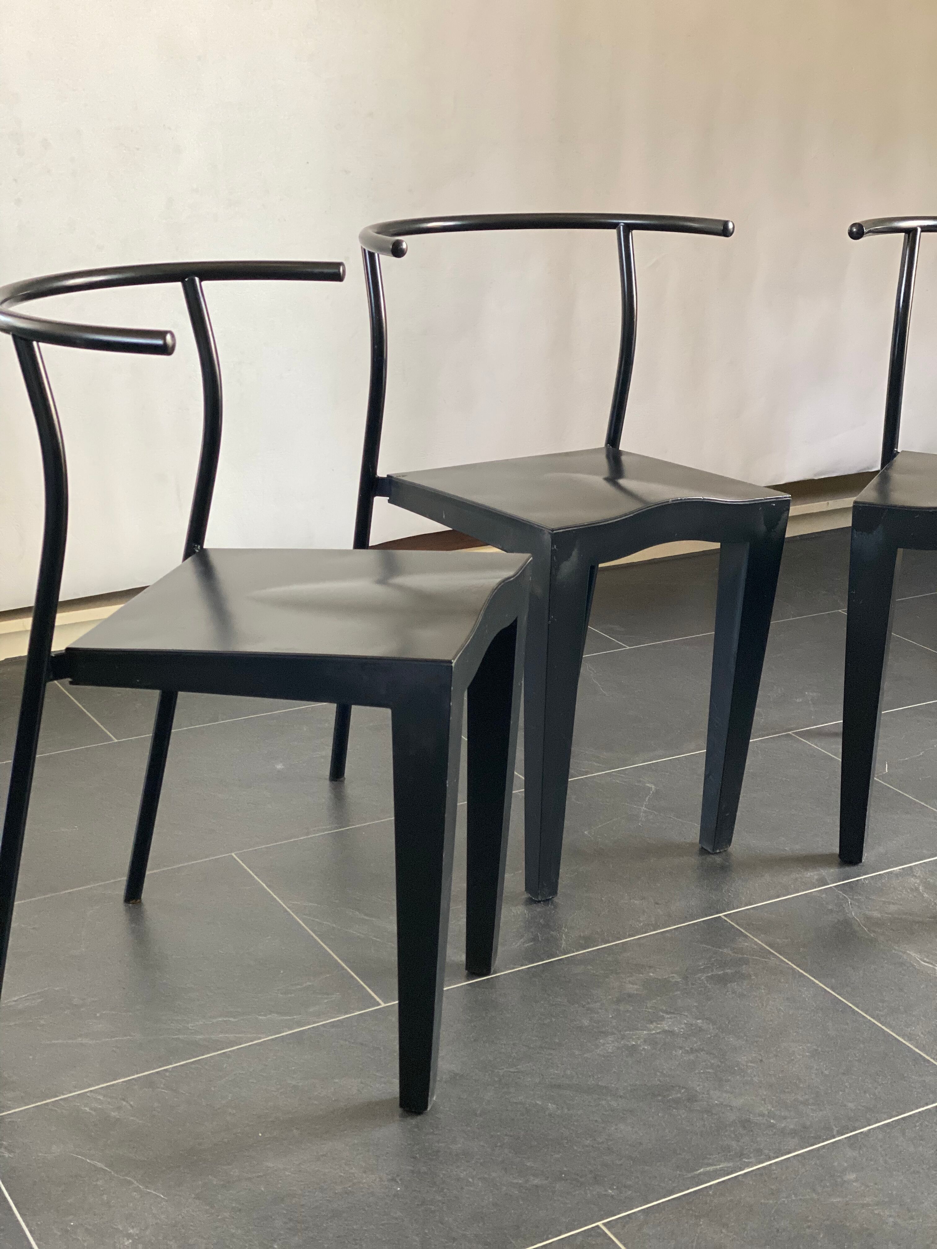 Trio of Philippe Starck Dr. Glob Chairs