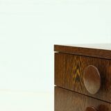 Meuble à tiroirs vintage en bois wengé 1960