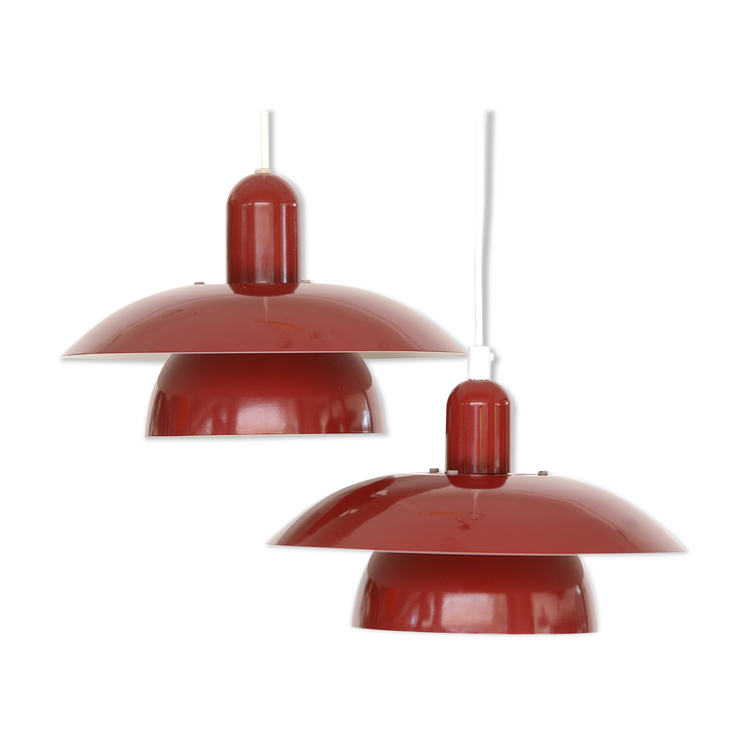 Pair of hanging lamps from Hamalux