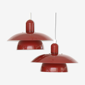 Pair of hanging lamps from Hamalux
