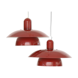 Pair of hanging lamps from Hamalux