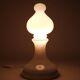White Bishop chess lamp by Ivan Jakes, made of white glass, Czechoslovakia, 1970s.