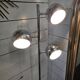 Vintage eyeball floor lamp with tulip base in chromed metal