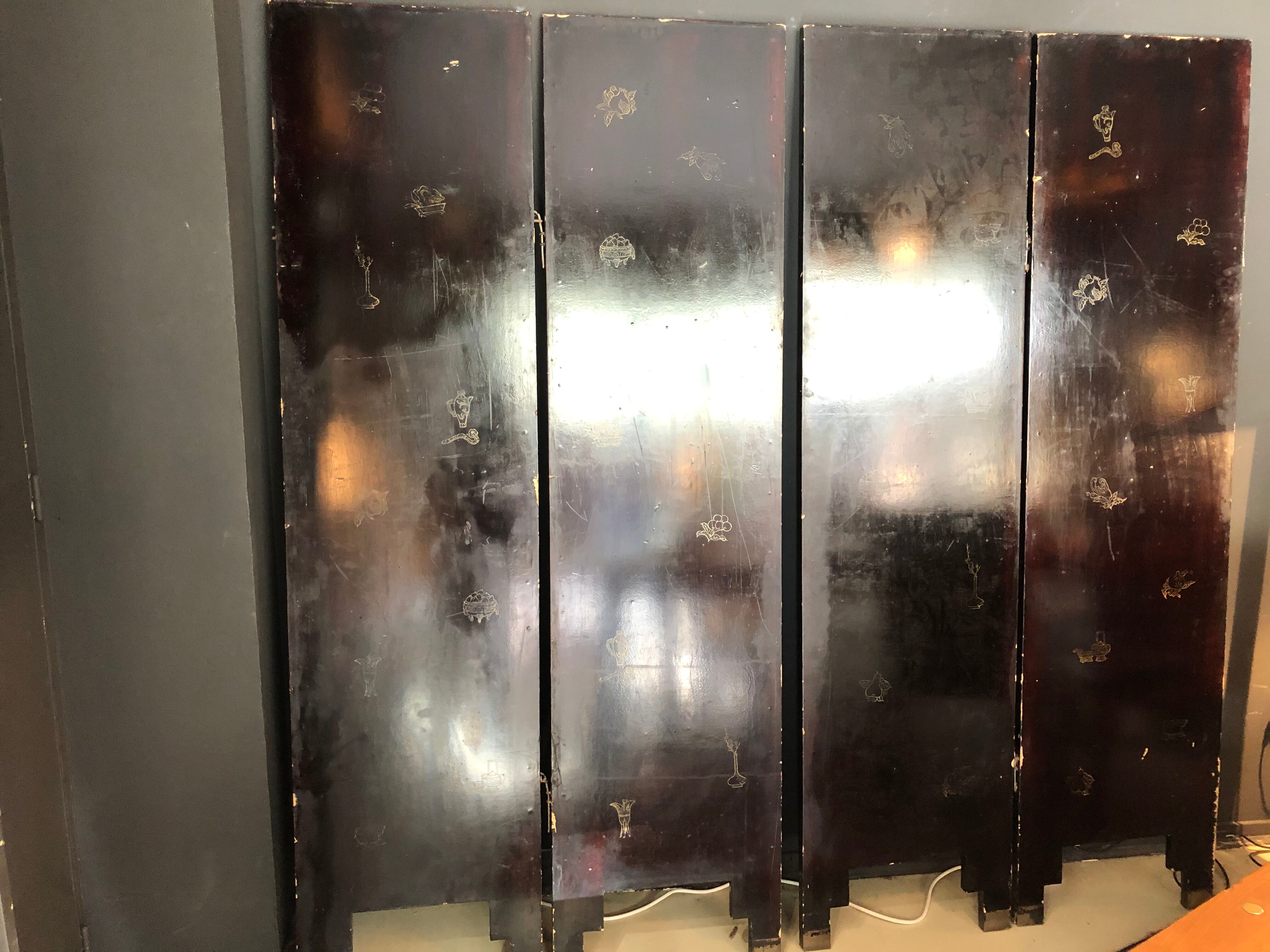 Chinese screen at the end of 19th