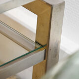 Jansen House coffee table by Guy Lefèvre steel glass 1970